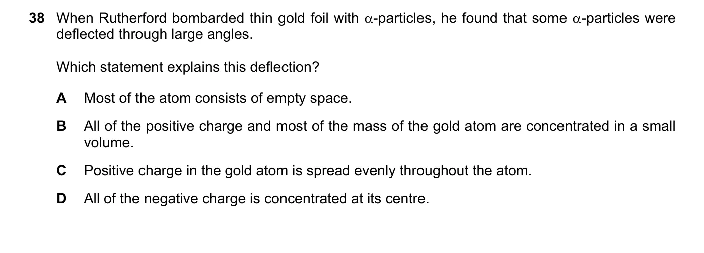 Question 38, March 2020, 0625 Paper 22
