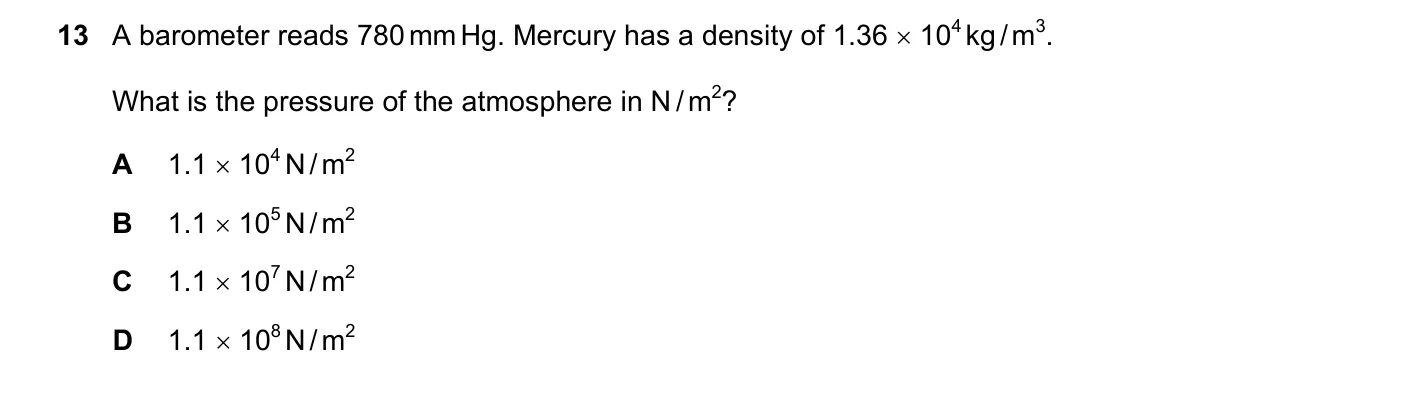 Question 13, November 2020, 0625 Paper 21