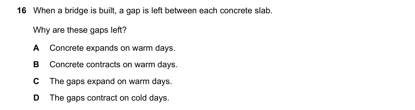 Question 16, November 2020, 0625 Paper 21