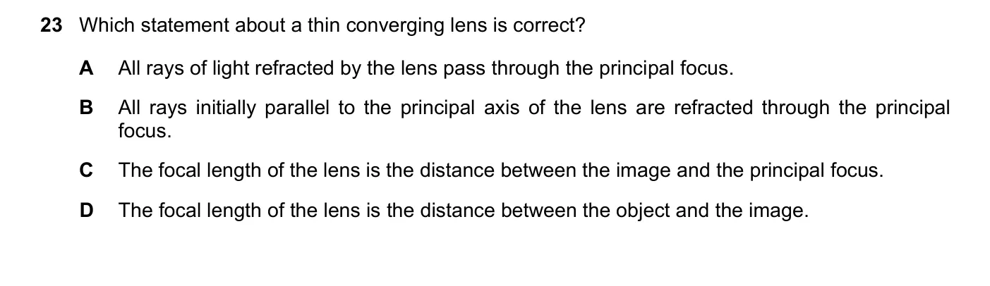 Question 23, November 2020, 0625 Paper 21
