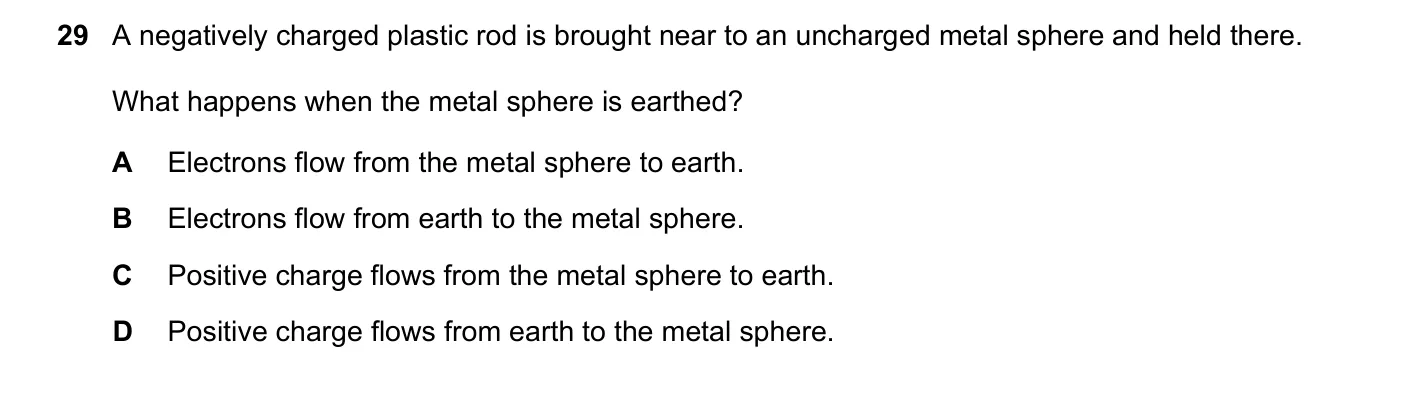 Question 29, November 2020, 0625 Paper 21