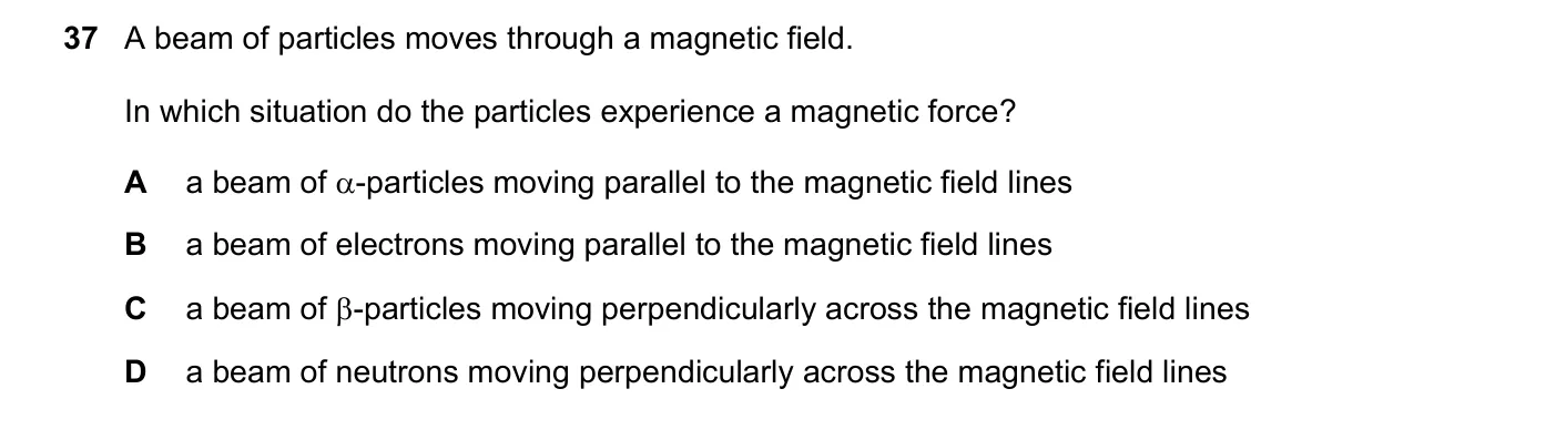 Question 37, November 2020, 0625 Paper 21