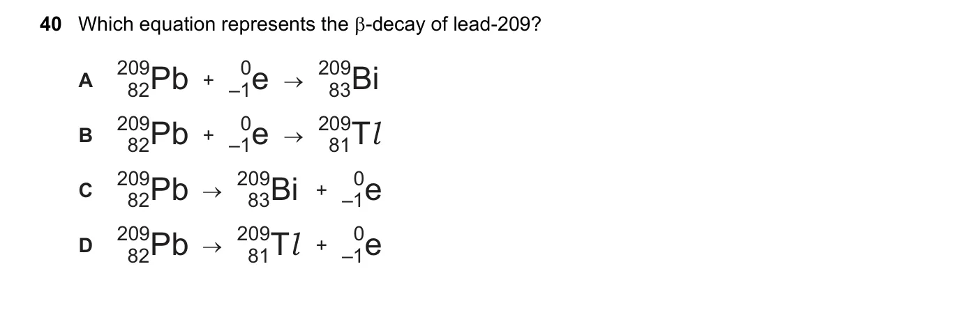 Question 40, November 2020, 0625 Paper 21