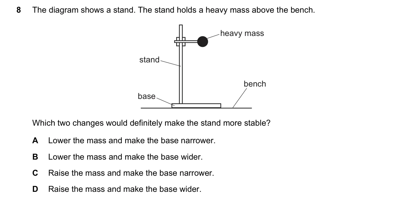 Question 8, November 2020, 0625 Paper 22