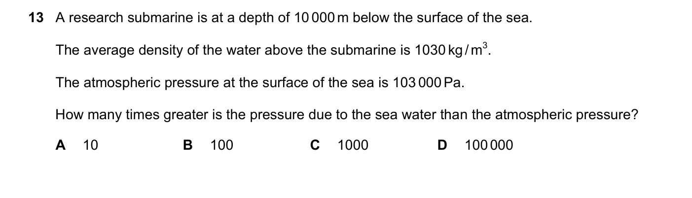 Question 13, November 2020, 0625 Paper 22