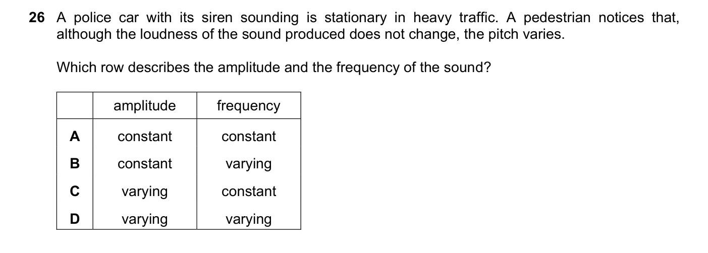 Question 26, November 2020, 0625 Paper 22