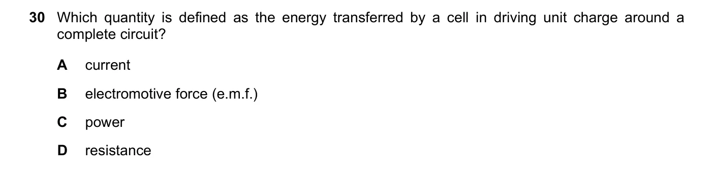 Question 30, November 2020, 0625 Paper 22