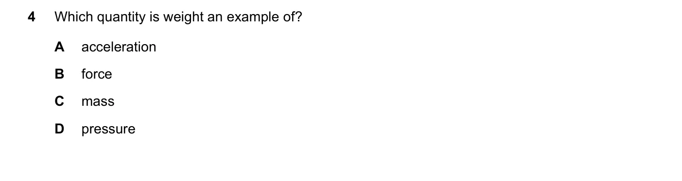 Question 4, November 2020, 0625 Paper 23