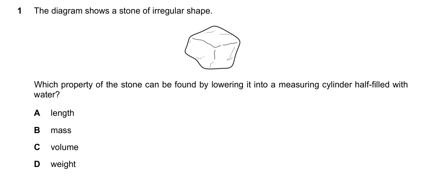 Question 1, June 2021, 0625 Paper 21