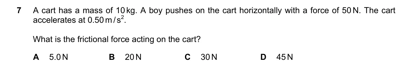 Question 7, June 2021, 0625 Paper 21