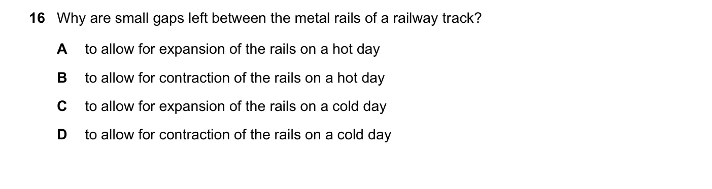 Question 16, June 2021, 0625 Paper 21
