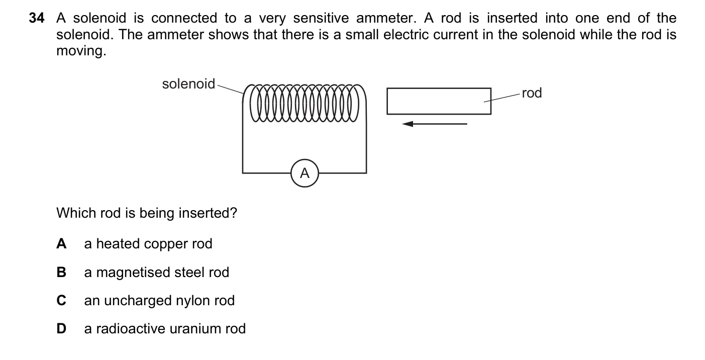 Question 34, June 2021, 0625 Paper 21