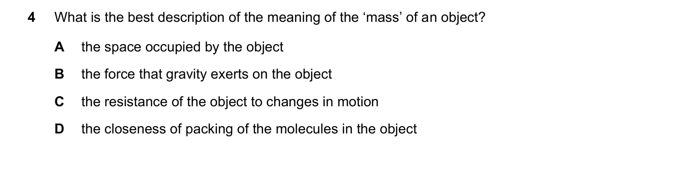 Question 4, June 2021, 0625 Paper 22