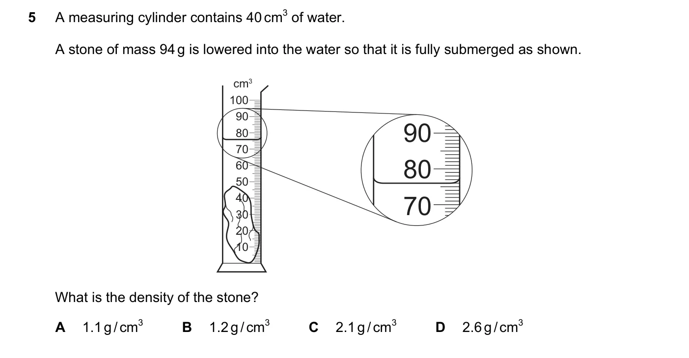 Question 5, June 2021, 0625 Paper 22