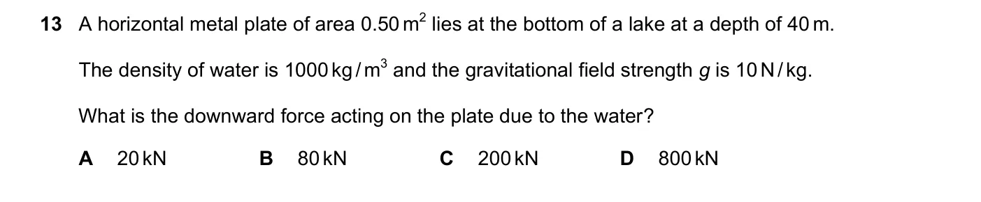 Question 13, June 2021, 0625 Paper 22
