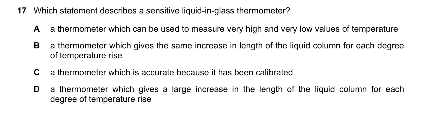 Question 17, June 2021, 0625 Paper 22