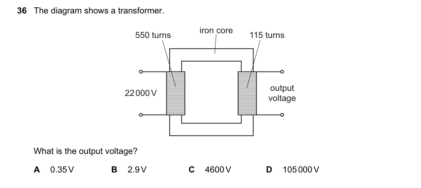 Question 36, June 2021, 0625 Paper 22