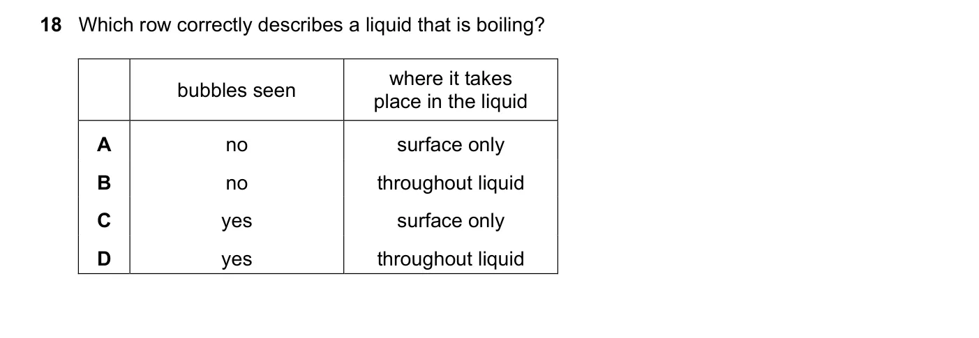 Question 18, June 2021, 0625 Paper 23