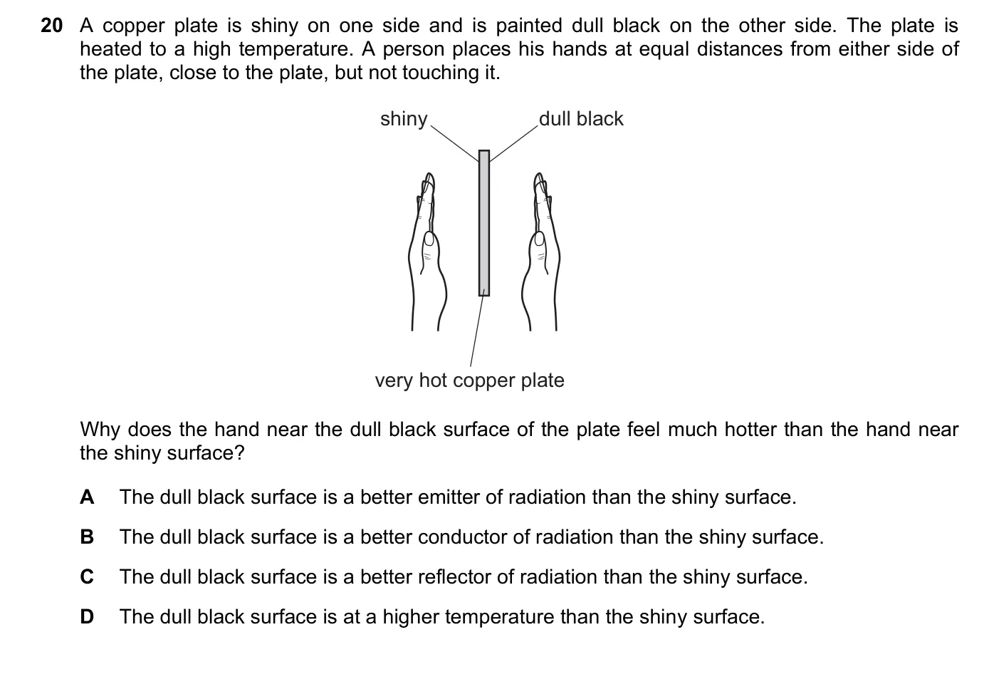 Question 20, June 2021, 0625 Paper 23