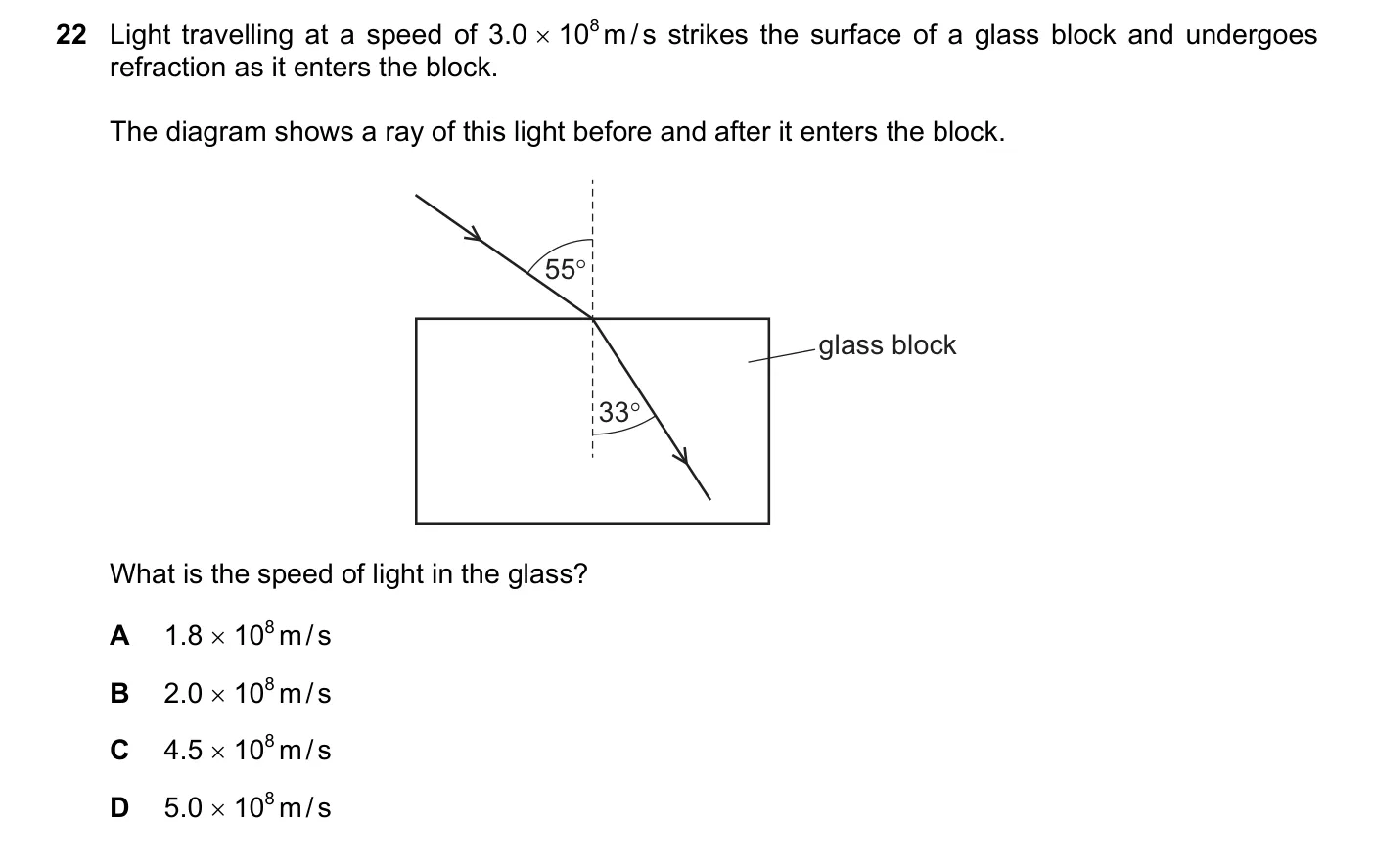 Question 22, June 2021, 0625 Paper 23