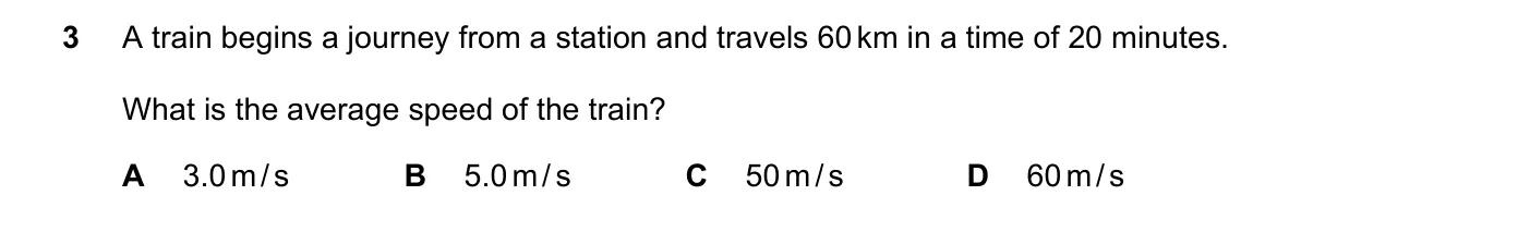 Question 3, March 2021, 0625 Paper 22