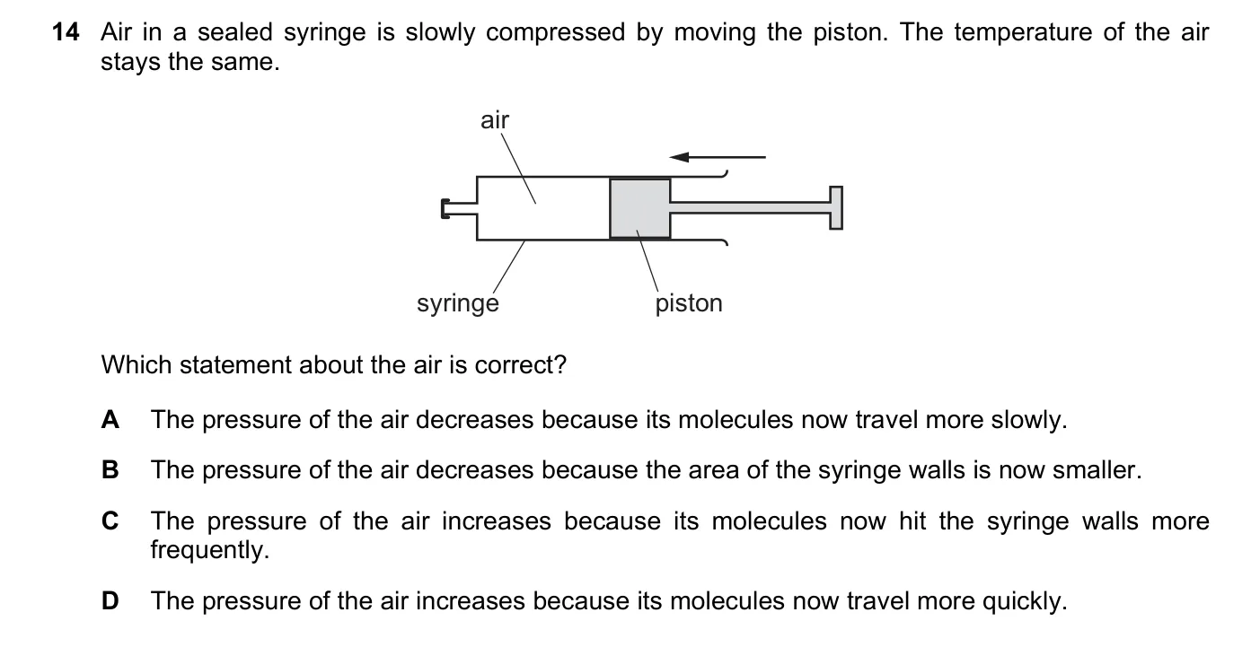 Question 14, March 2021, 0625 Paper 22