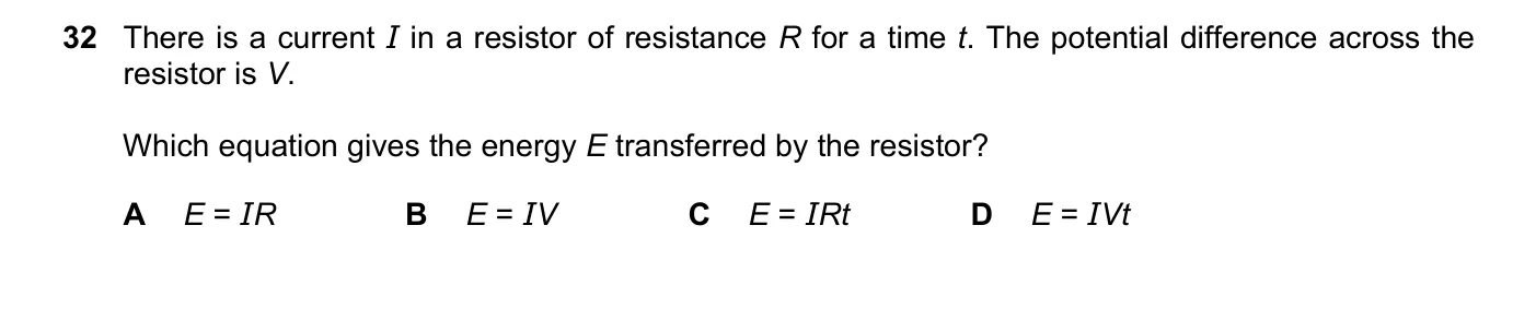 Question 32, March 2021, 0625 Paper 22