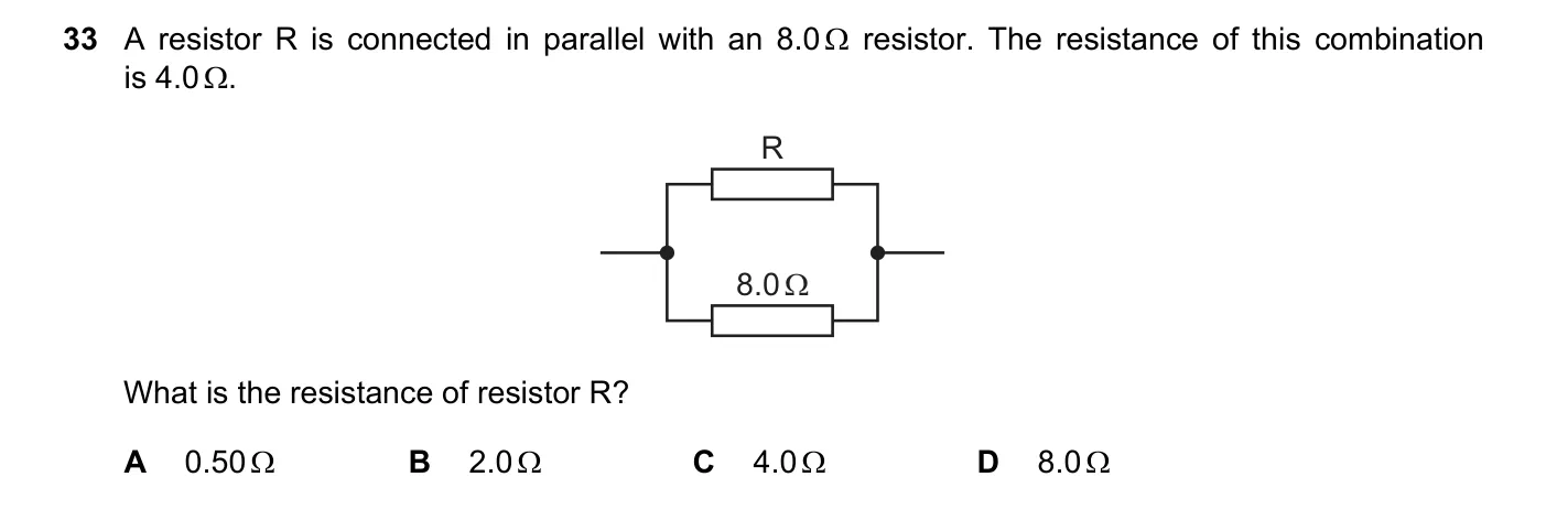 Question 33, March 2021, 0625 Paper 22