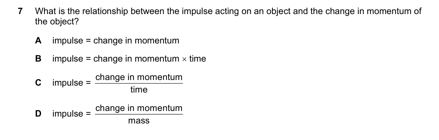 Question 7, November 2021, 0625 Paper 21