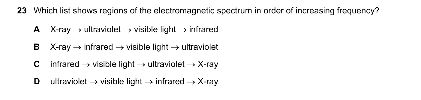 Question 23, November 2021, 0625 Paper 21