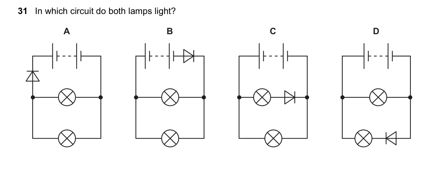 Question 31, November 2021, 0625 Paper 21