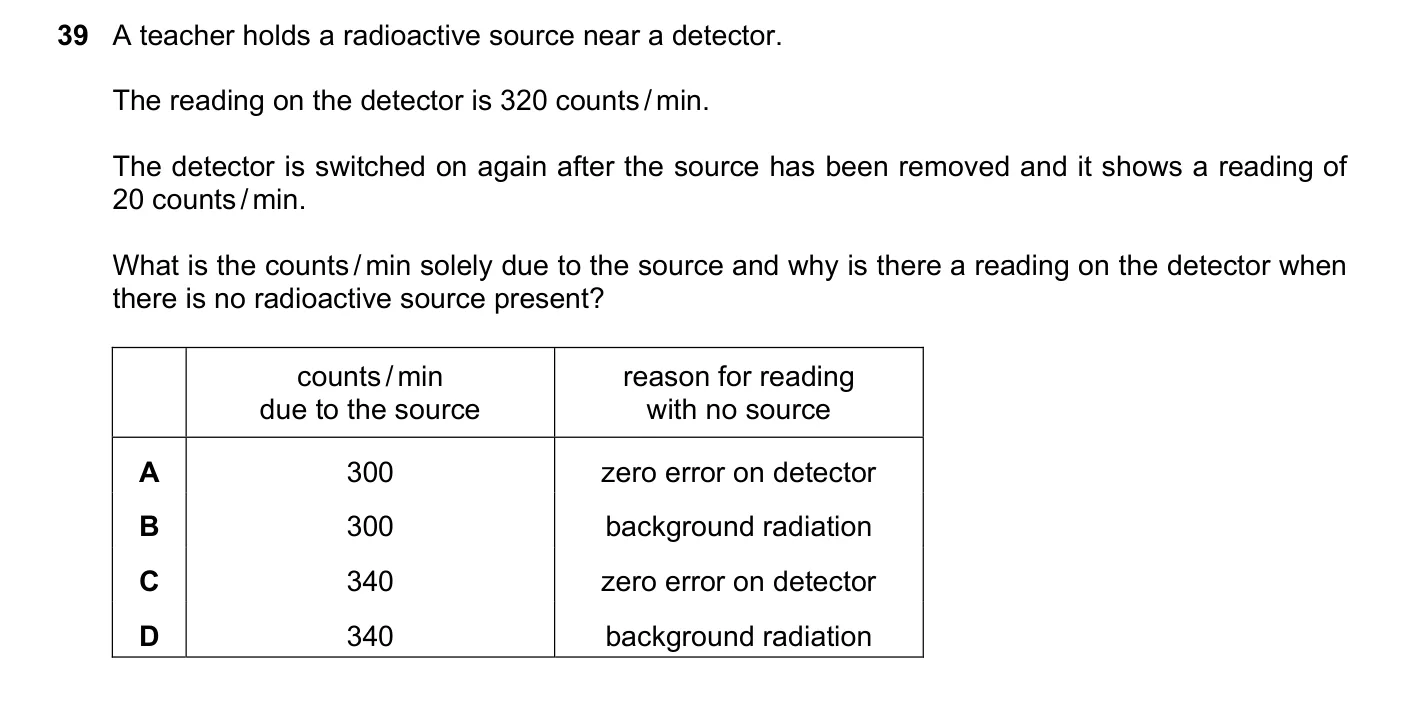 Question 39, November 2021, 0625 Paper 21