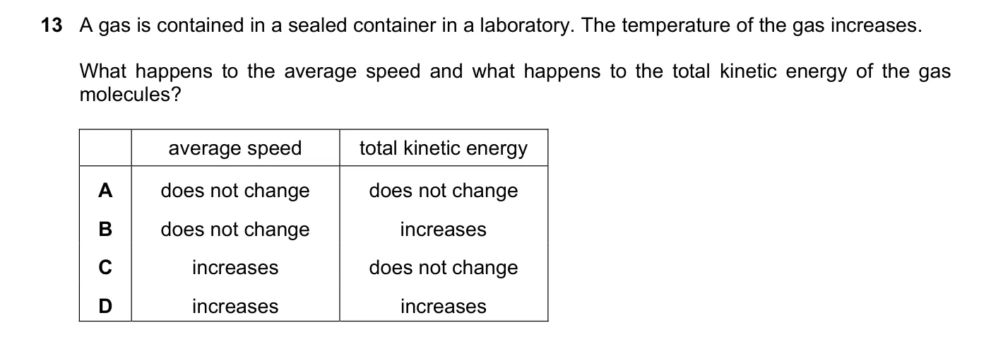 Question 13, November 2021, 0625 Paper 22
