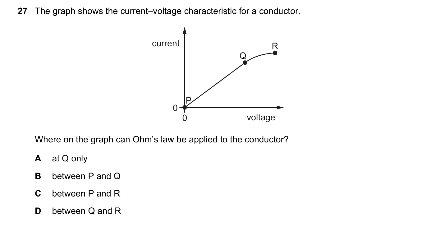 Question 27, November 2021, 0625 Paper 22
