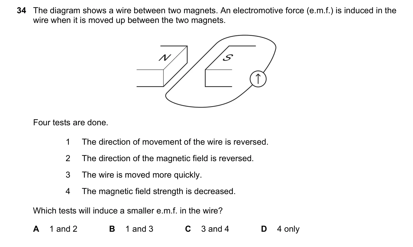 Question 34, November 2021, 0625 Paper 22