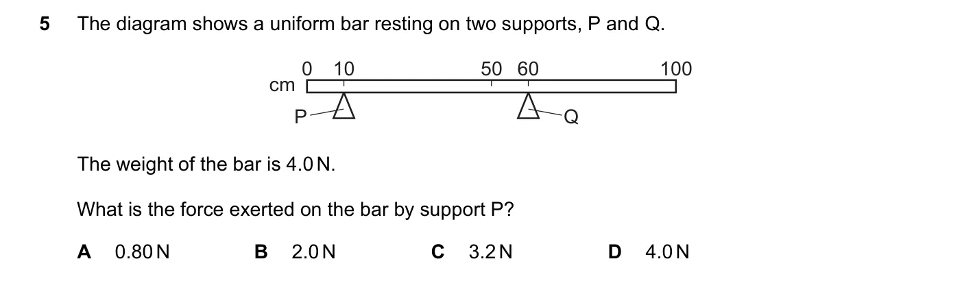 Question 5, November 2021, 0625 Paper 23