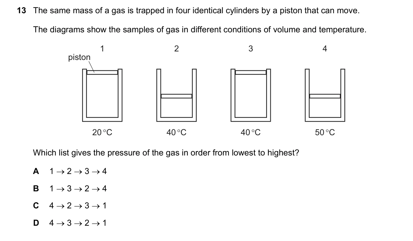 Question 13, November 2021, 0625 Paper 23