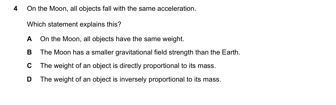 Question 4, June 2022, 0625 Paper 21