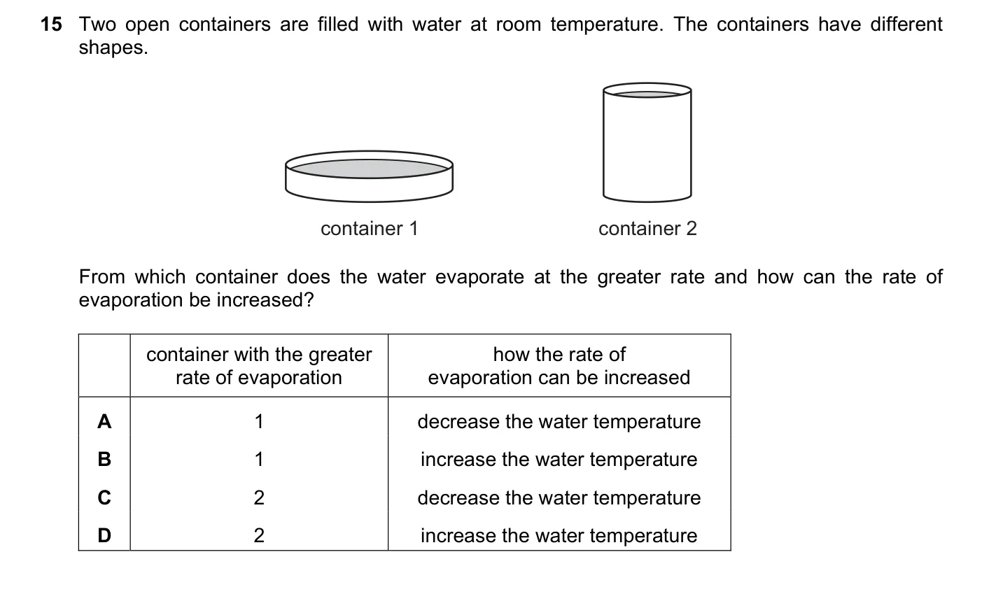 Question 15, June 2022, 0625 Paper 21