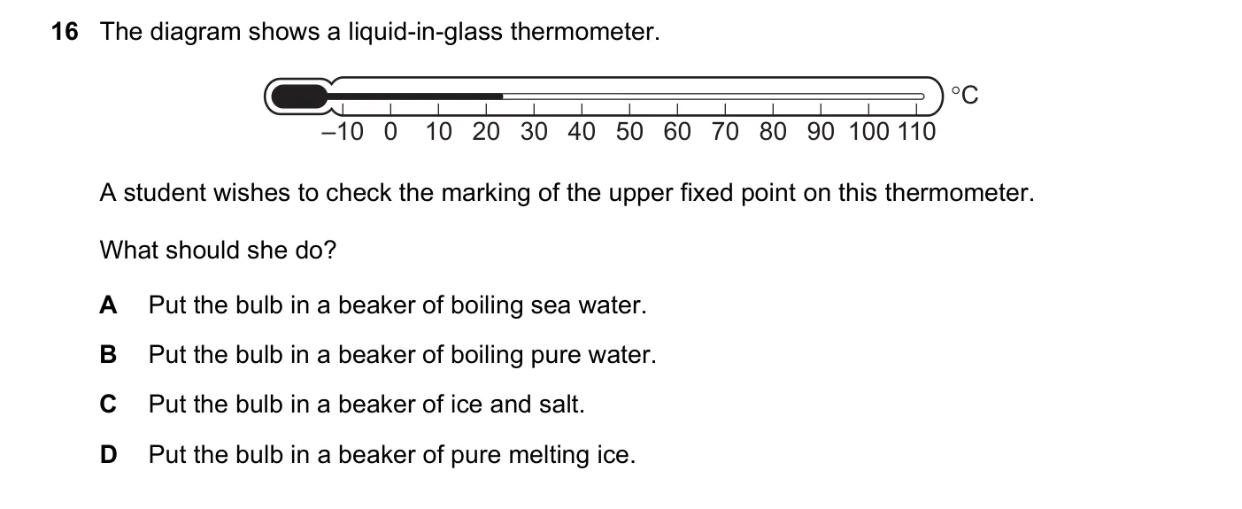 Question 16, June 2022, 0625 Paper 21