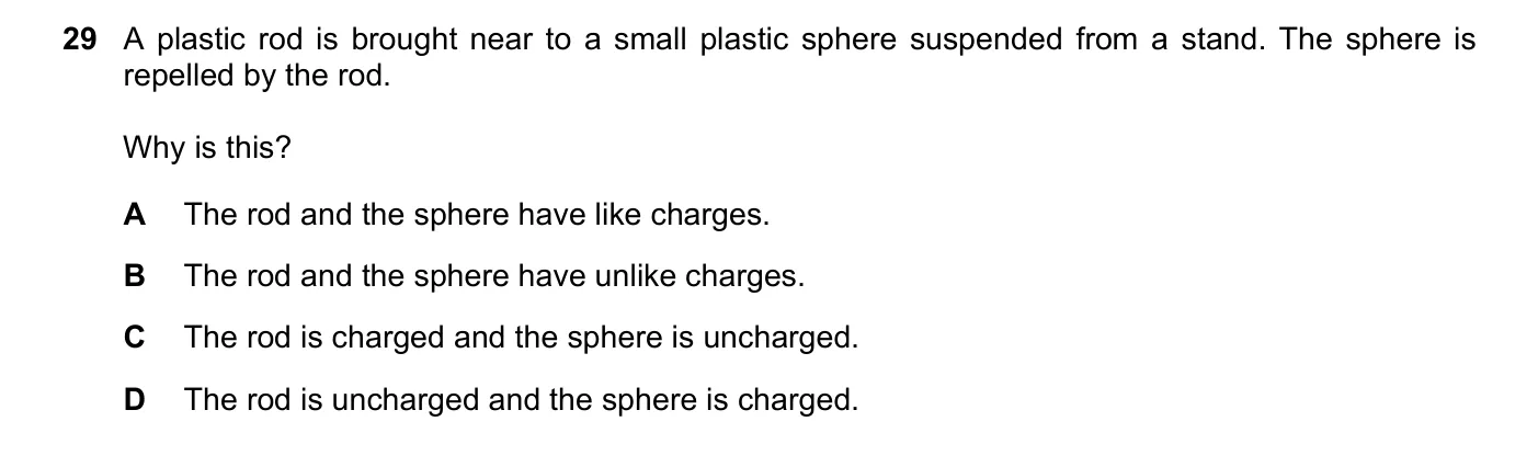 Question 29, June 2022, 0625 Paper 21
