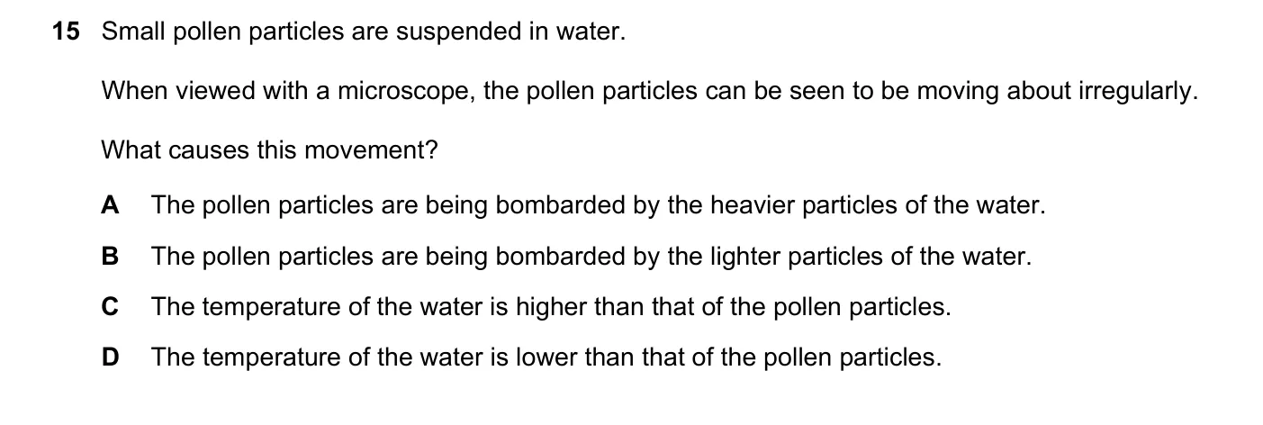 Question 15, June 2022, 0625 Paper 22