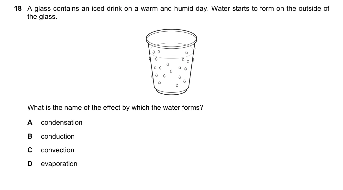 Question 18, June 2022, 0625 Paper 22