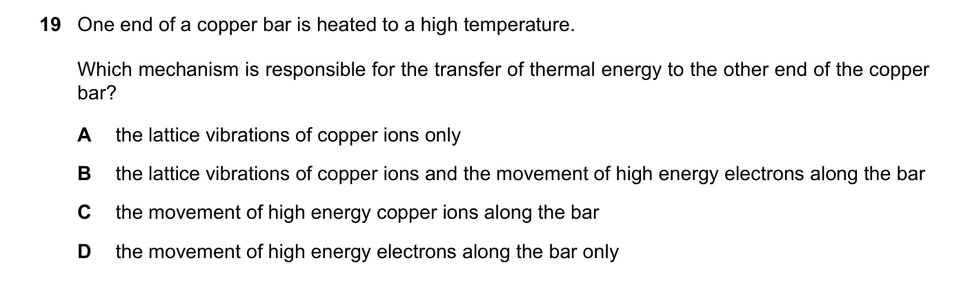Question 19, June 2022, 0625 Paper 22