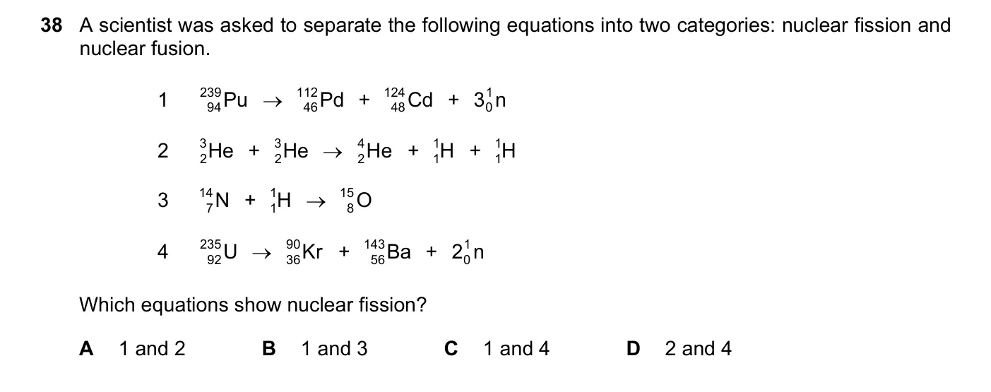 Question 38, June 2022, 0625 Paper 22