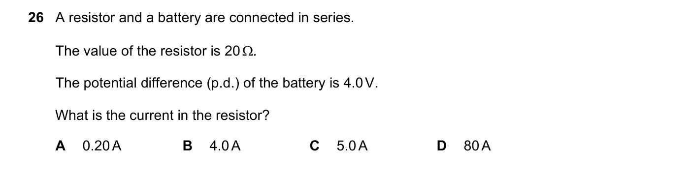 Question 26, June 2022, 0625 Paper 23