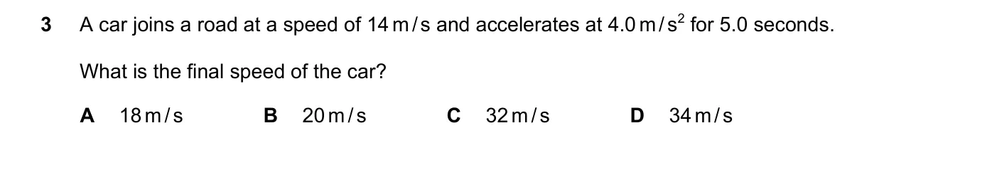 Question 3, March 2022, 0625 Paper 22