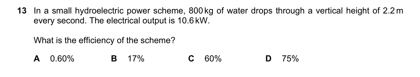 Question 13, March 2022, 0625 Paper 22