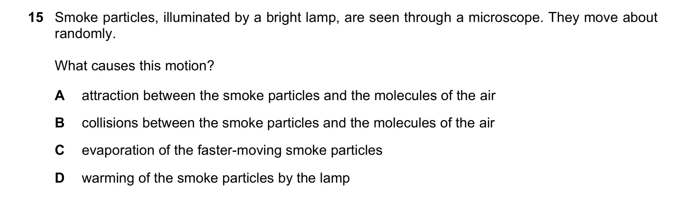 Question 15, March 2022, 0625 Paper 22
