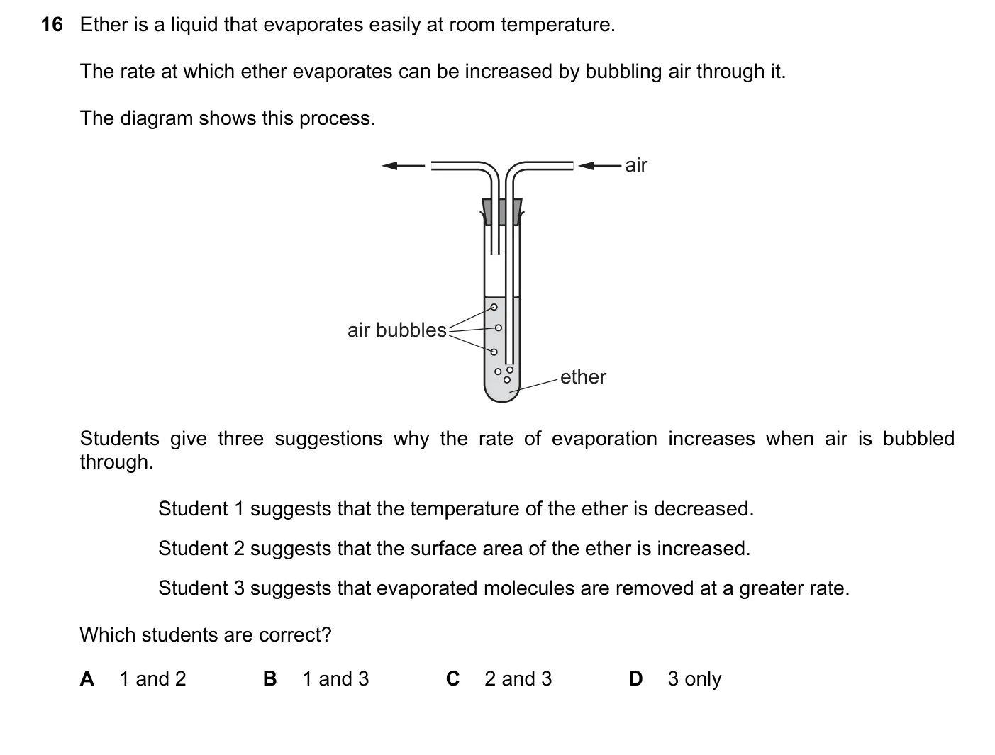 Question 16, March 2022, 0625 Paper 22